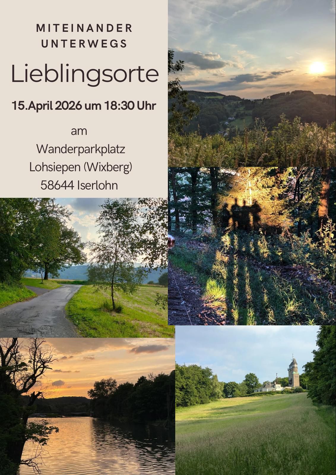 Lieblingsorte: Zeigen von sehenswerten Orten beim Spaziergang m. F.Gerstenberg.